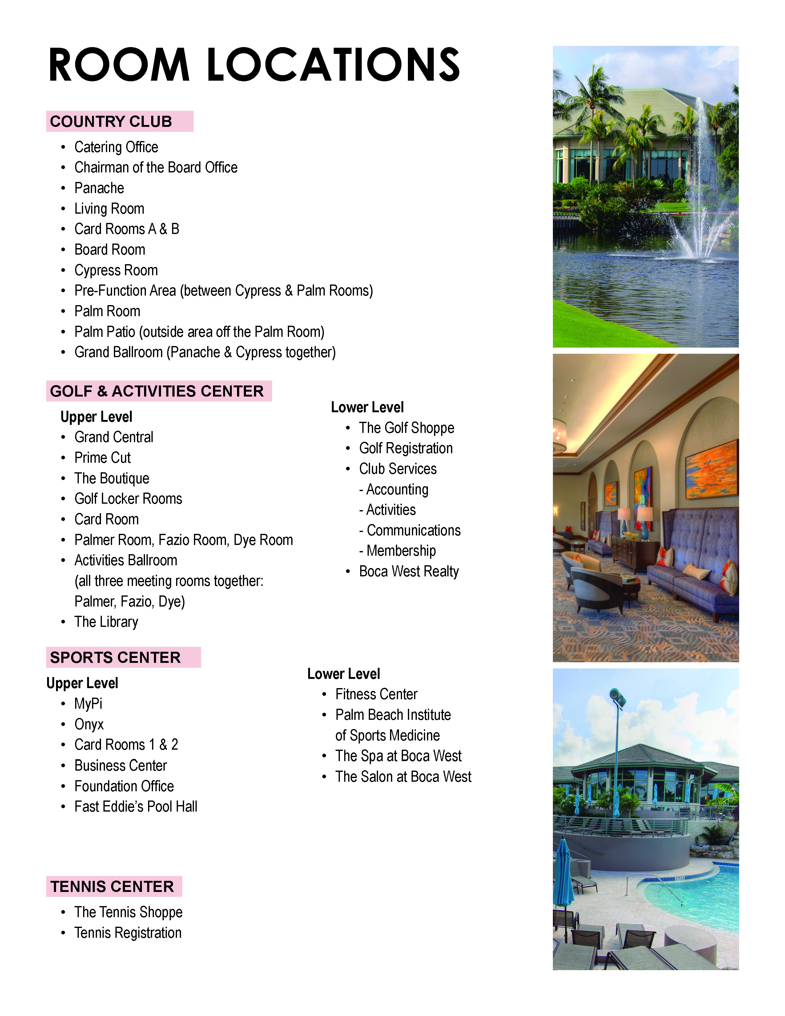 Boca West Membership Information