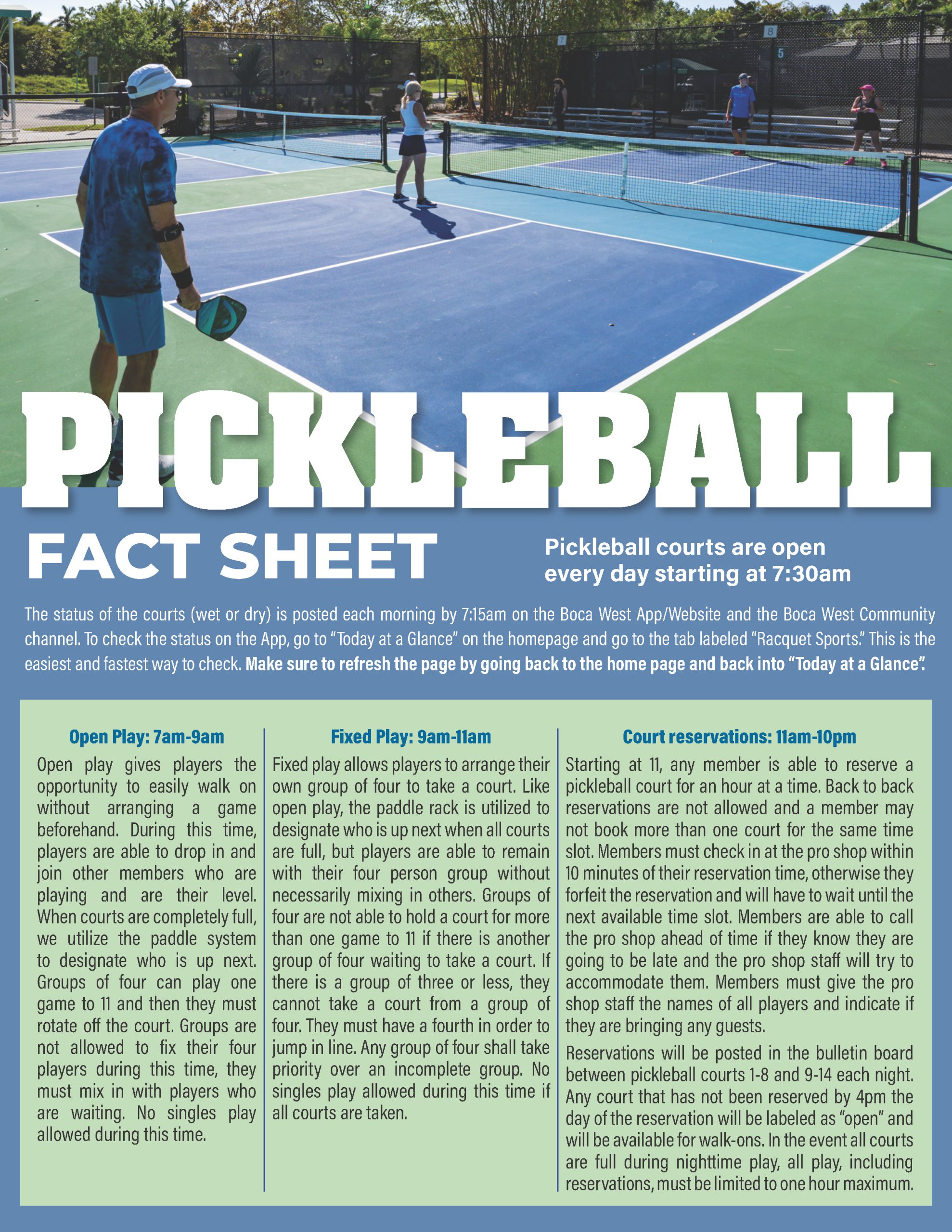 Boca West Pickleball Corner